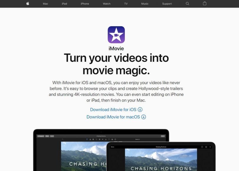 برنامج IMovie